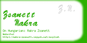 zsanett makra business card